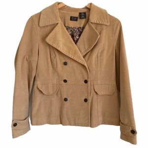 Nicole Miller Tan Pea Coat Size 12